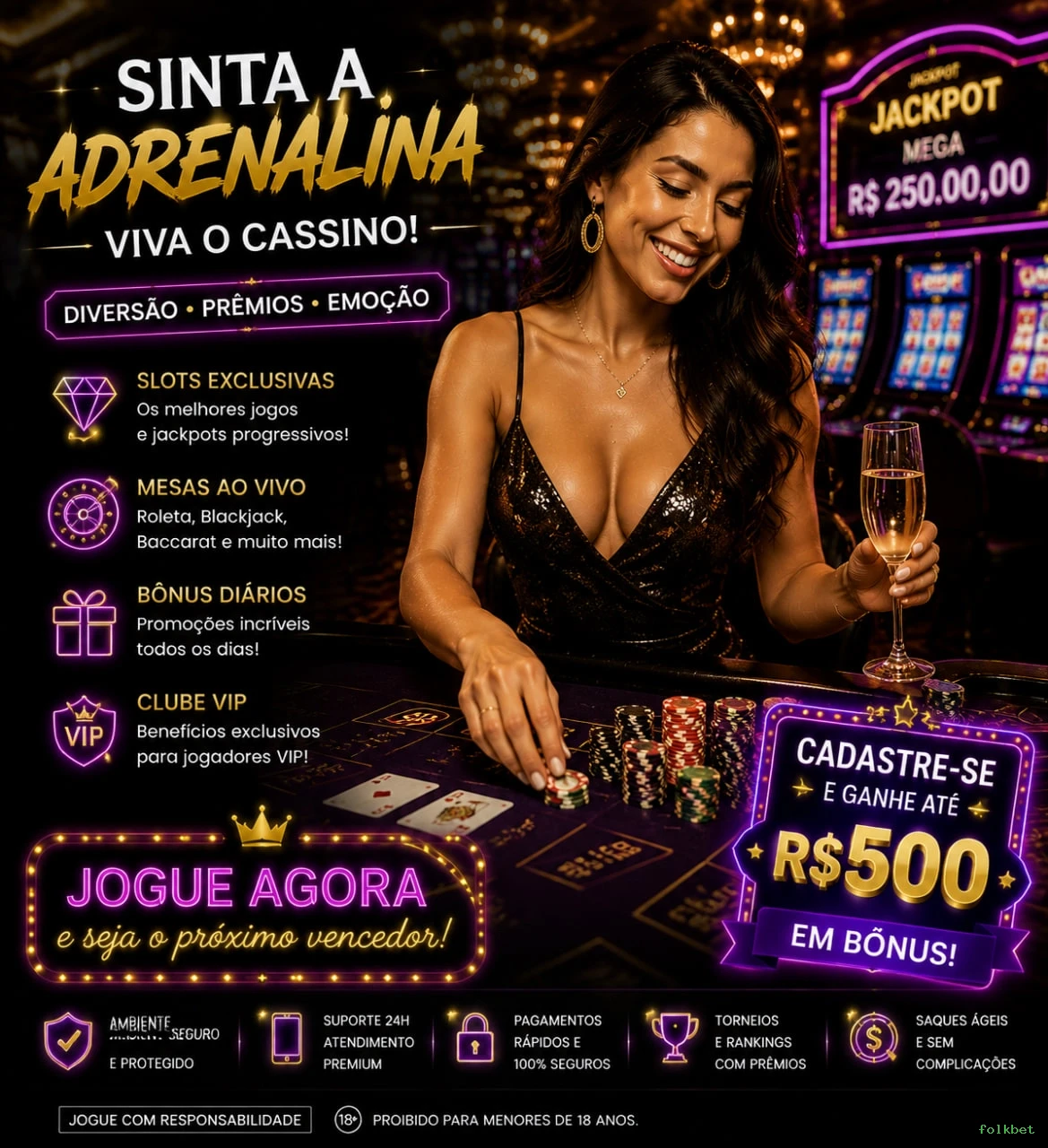 Interface do cassino ao vivo